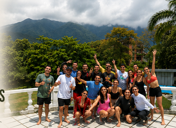 Equipo en experiencia Lum